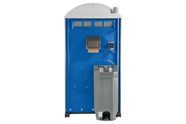 Deluxe porta potty with sink